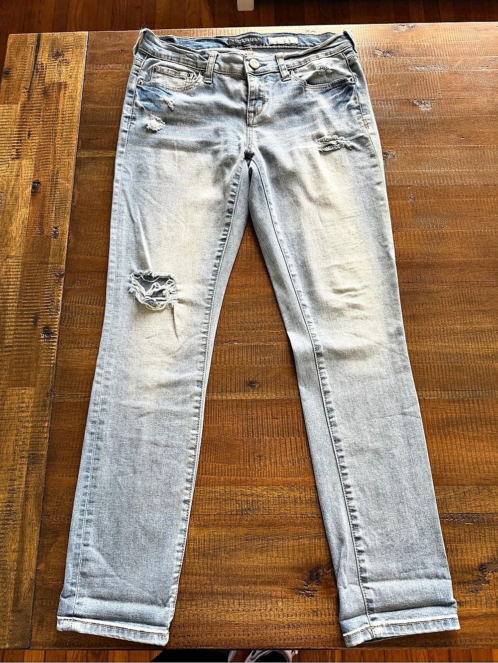 Aeropostale Skinny Jeans Women's Light Blue Denim Size 4 Short